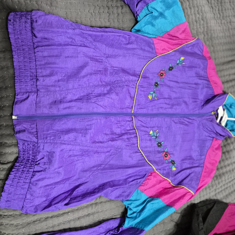 Twenty Teal and Purple Windbreaker